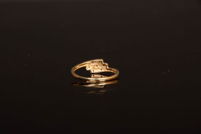 Gold ring 
750°/00 gold
TDD 52/53
Weight:...