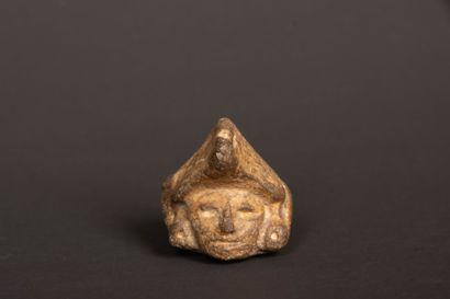 Rare anthropomorphic terracotta ring, the...