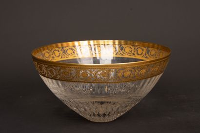 SAINT LOUIS, Thistle model: 
crystal bowl...