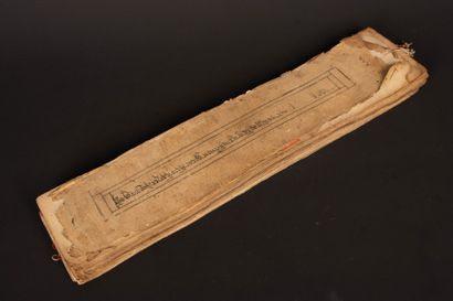 TIBET 
Prayer book, the sutras are written...