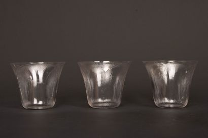 René LALIQUE (1860-1945)
Suite of three 
