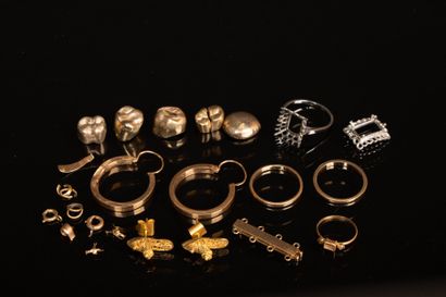 Dental gold, wedding rings, gold fragments,...
