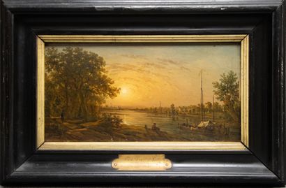 Victor de GRAILLY (1804-1887). 
Fishermen...