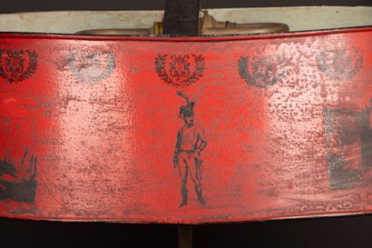 Two-light hot-water bottle lamp, shade in...