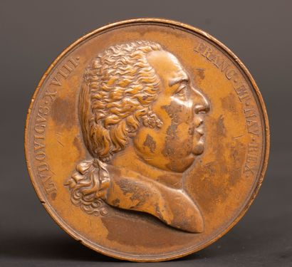 Andre GALLE (1761-1844)
Bronze medal with...