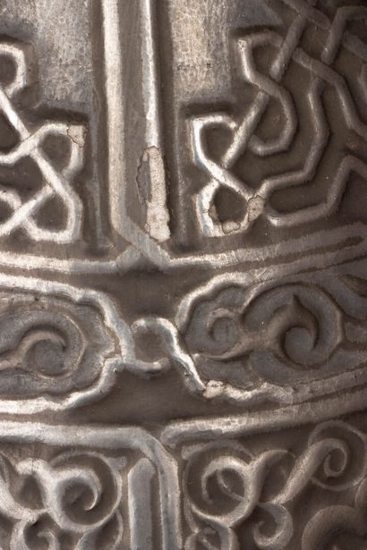 Pair of Asian-style ceramic handle vases...