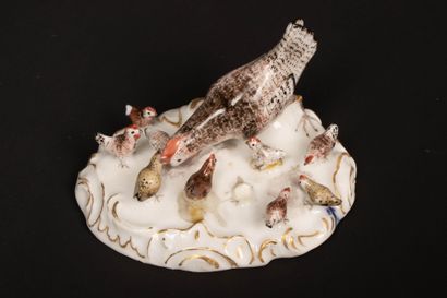 MEISSEN circa 1765
Porcelain miniature farm...