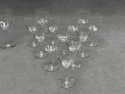 Cristal de Nancy. 
Verres en cristal taillé.....
