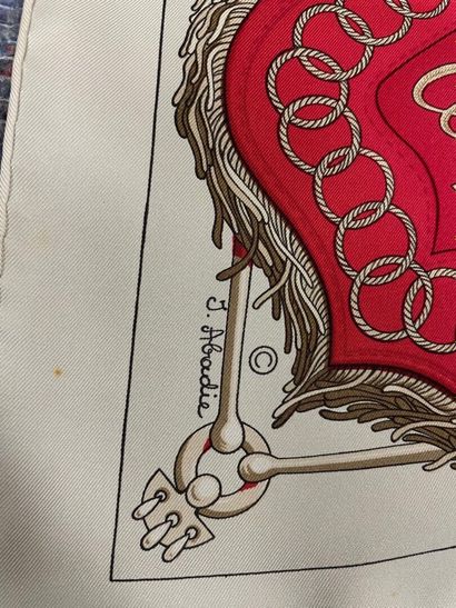 HERMES Paris
Carré en twill de soie framboise...