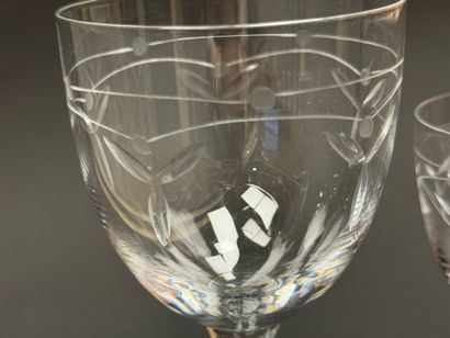 Cristal de Nancy. 
Verres en cristal taillé.....