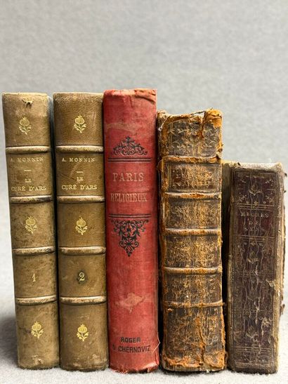 Six livres religieux XIX°: 
-Catéchisme en...