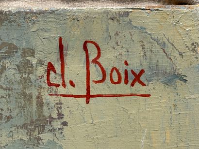 Claude BOIX. 
Les musiciens. 
huile sur toile,...