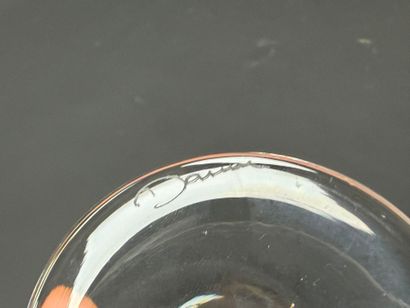 DAUM - 
Six verres à pied 
Dans leur boite....