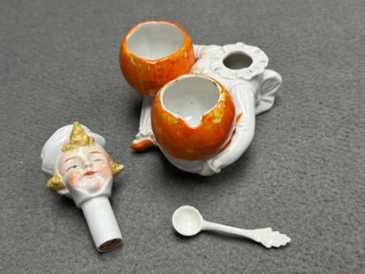 Saleron double en porcelaine: le petit marmiton
Manquent...