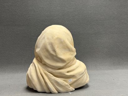 Buste de femme.
Moulage en plâtre.
40 x 39...
