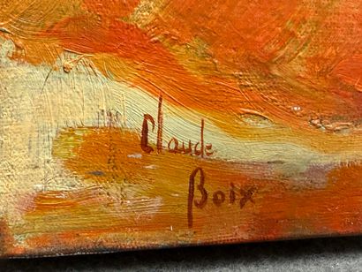 Claude BOIX. 
La pot blanc. 
huile sur toile,...