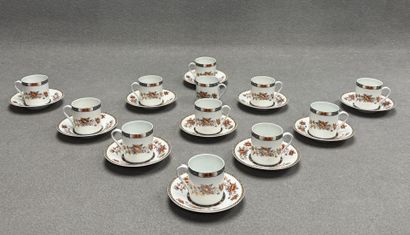 GDA Limoges, modèle Mandarin.
Service à café...
