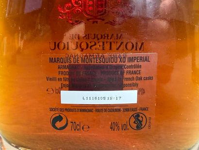 Bouteille d'Armagnac XO Marquis de Montesquiou....