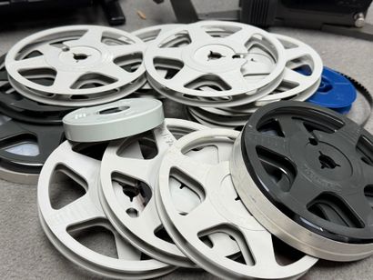 Projecteur 8 mm Elmo, visioneuse Superay...