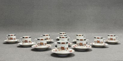 GDA Limoges, modèle Mandarin.
Service à café...