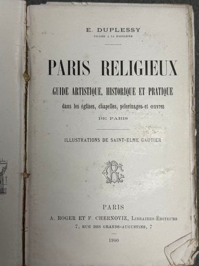 Six livres religieux XIX°: 
-Catéchisme en...