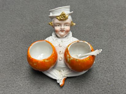 Saleron double en porcelaine: le petit marmiton
Manquent...