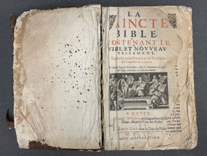 La Sainte Bible. 
Malassis à Rouen 1654
38...