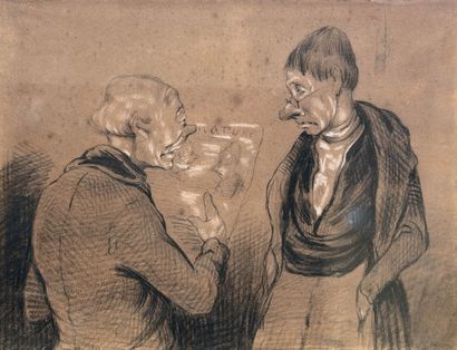 DAUMIER d'après
Ressemblance
Dessin au fusain...