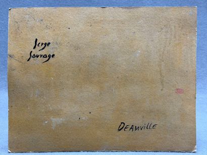 Serge SAUVAGE (XXe)
Deauville. 
huile sur...