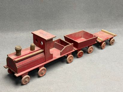 Train en bois. 
Travail artisanal début XX°
20...