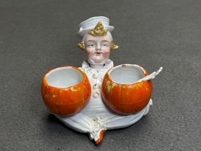 Saleron double en porcelaine: le petit marmiton
Manquent...