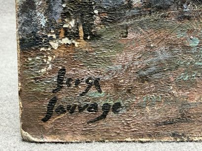 Serge SAUVAGE (XXe)
Deauville. 
huile sur...