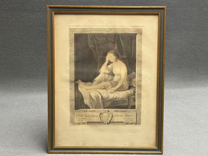 La vertu irrésolue d'après Vigée Lebrun 
Gravure...