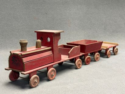 Train en bois. 
Travail artisanal début XX°
20...