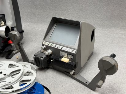 Projecteur 8 mm Elmo, visioneuse Superay...