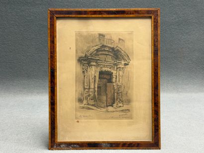 Charles F. MAZELIN (1882-1964) 
Vieille Porte...