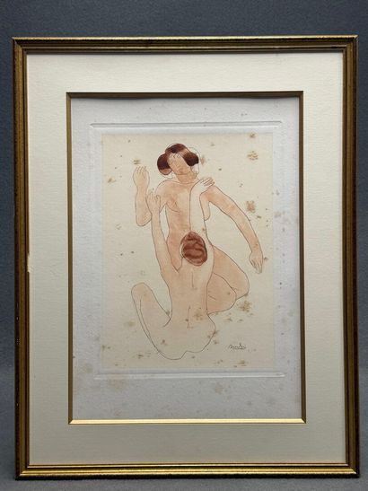 Duo de femmes
Lithographie encadrée d'après...