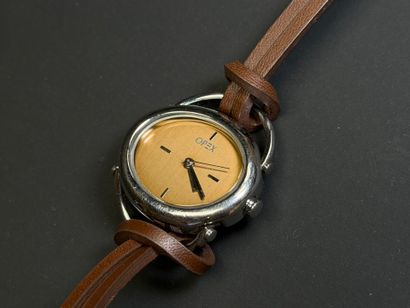 Montre de dame OPEX, bracelet cuir marro...