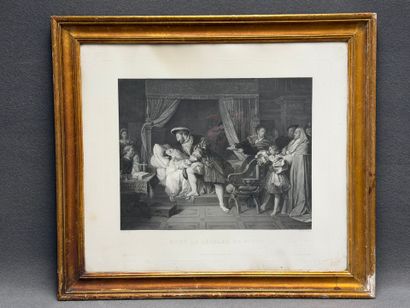 Par RICHOMME, d'après INGRES
La mort de Léonard...