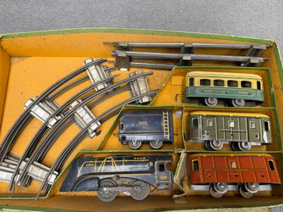 JEP Coffret train en tôle lithographiée