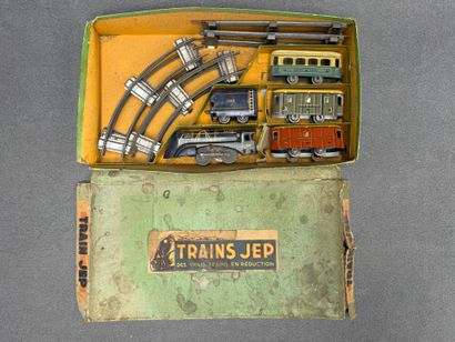 JEP Coffret train en tôle lithographiée