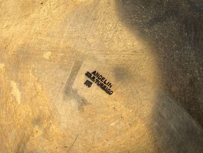 Seau à champagne en métal argenté
H: 20c...