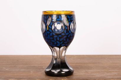Johan OERTEL attribué à 
Verre calice en...