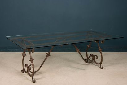 Grande table de salle à manger, piètement...