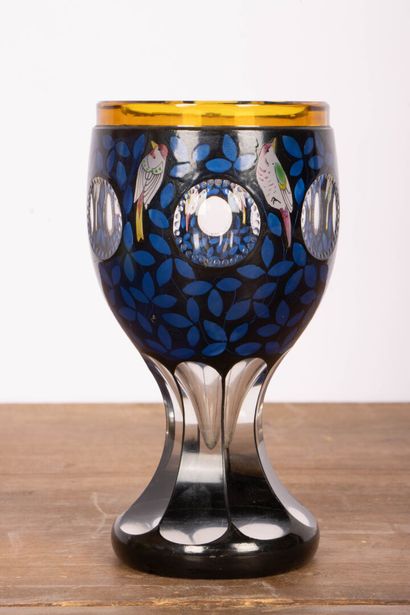 Johan OERTEL attribué à 
Verre calice en...