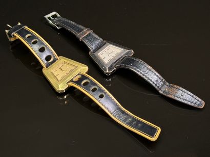 SANDOZ 
Men's wristwatch with trapezoidal...