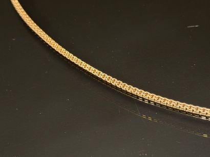 Gold necklace .
750°/00 gold
Length: 60 cm.
Weight:...