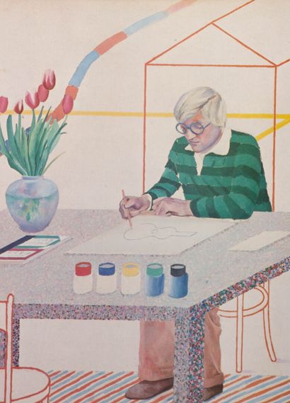 David HOCKNEY (1937) 
Self-portrait with...