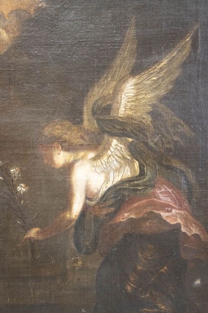 Ecole italienne XVIII°
L'annonciation.
huile...