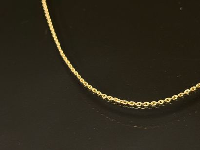 Child's chain in 750°/00 gold, forçat link.
Length:...